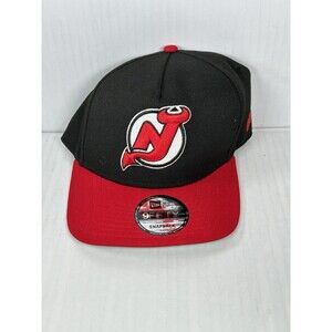 New Era New Jersey Devils 9FIFTY A-Frame Adjustable SnapBack Black/Red Cap Hat